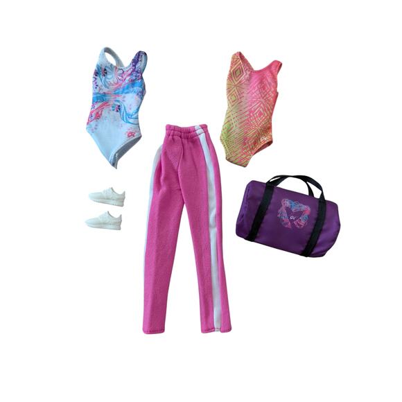 Barbie Laurie Hernandez 2016 Olympic Winner Gymnast Doll Outfit FJH69 No Doll - Picture 2 of 3